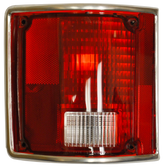 '73-'87 TAILLIGHT ASSEMBLY WITH BRIGHT ANODIZED TRIM, DRIVER'S SIDE 0851-613 L
