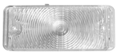 '67-'68 PARK LIGHT LENS (CLEAR), PASSENGER'S SIDE 0849-530