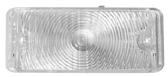 '67-'68 PARK LIGHT LENS (CLEAR), DRIVER'S SIDE 0849-529