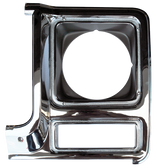 1979-1980 Chevrolet and GMC headlight door, chrome and dark argent, driver's side