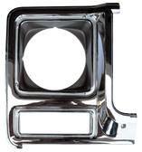 1979-1980 Chevrolet and GMC headlight door, chrome and dark argent, passenger's side