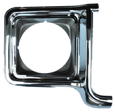1973-1978 Chevrolet and GMC headlight door, chrome and dark argent, passenger's side