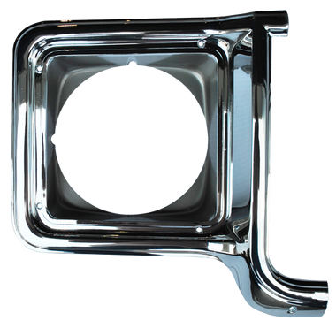 1973-1978 Chevrolet and GMC headlight door, chrome and dark argent, passenger's side