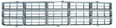 1977-1980 Chevrolet truck, Suburban and Blazer grille, light argent