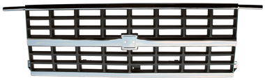 1988-1991 Chevrolet R/V Series truck, Blazer, Suburban grille center, chrome and argent, with dual headlights