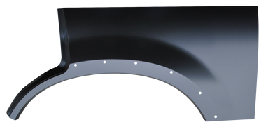 2002-2005 Explorer rear wheel arch with molding holes, driver's side