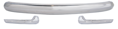1968-1972 VW Bus front bumper kit, chrome plated