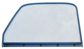 1947-1950 Chevrolet and GMC 1st Series truck door window glass assembly (Clear) with painted trim, driver's side