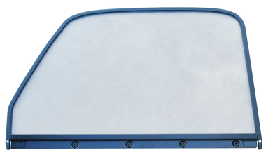 1947-1950 Chevrolet and GMC 1st Series truck door window glass assembly (Clear) with painted trim, driver's side