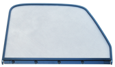 1947-1950 Chevrolet and GMC 1st Series truck door window glass assembly (Clear) with painted trim, passenger's side