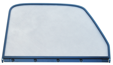 1947-1950 Chevrolet and GMC 1st Series truck door window glass assembly (Clear) with painted trim, passenger's side