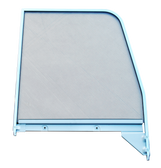 1955-1959 Chevrolet and GMC 2nd Series truck door window glass (Clear), with chrome trim, passenger's side