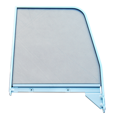 1955-1959 Chevrolet and GMC 2nd Series truck door window glass (Clear), with chrome trim, passenger's side