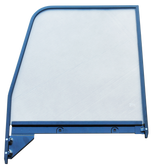 1955-1959 Chevrolet and GMC truck door window glass assembly (Clear), with painted trim, driver's side