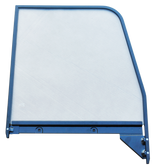 1955-1959 Chevrolet and GMC truck door window glass assembly (Clear), with painted trim, passenger's side