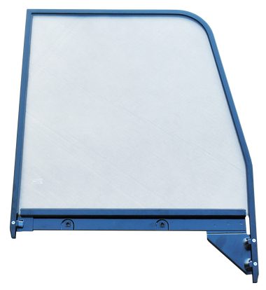 1955-1959 Chevrolet and GMC truck door window glass assembly (Clear), with painted trim, passenger's side