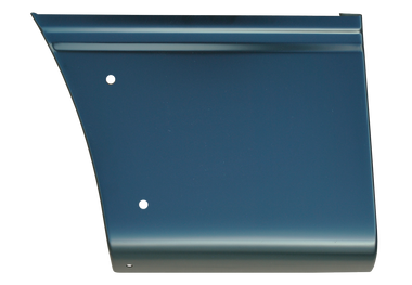 2004-2014 F150 front lower quarter panel section with molding holes, passenger's side