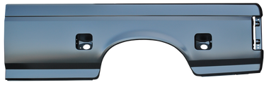 1987-1996 F-150 8' bedside skin, with dual fuel openings, passenger's side