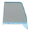 1955-1959 Chevrolet and GMC 2nd Series tinted truck door window glass, with chrome trim, passenger's side