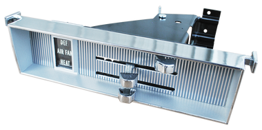 1969-1972 Chevrolet and GMC pickup, Suburban and Blazer heater controls with chrome face, W/O A/C