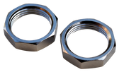 1947-1959 Chevrolet and GMC chrome wiper retainer nut set (2pc)