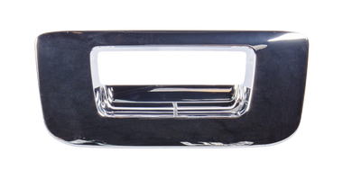 2007-2013 Chevrolet and GMC pickup tailgate handle bezel, chrome, w/o keyhole, or camera