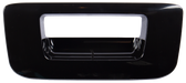 2007-2013 Chevrolet and GMC pickup tailgate handle bezel, smooth black (PTM), w/o keyhole, or camera