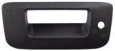 2007-2013 Chevrolet and GMC pickup tailgate handle bezel, textured black, w/keyhole, w/o camera