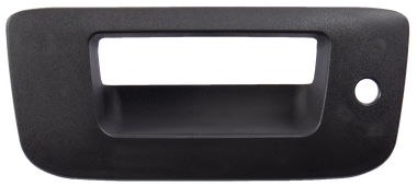 2007-2013 Chevrolet and GMC pickup tailgate handle bezel, textured black, w/keyhole, w/o camera