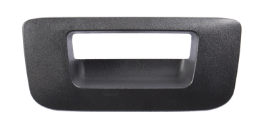 2007-2013 Chevrolet and GMC pickup tailgate handle bezel, textured black, w/o keyhole, or camera
