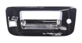 2007-2013 Chevrolet and GMC pickup tailgate handle bezel, chrome, with key hole, with camera
