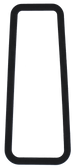 1947-1950 side cowl vent (kickpanel) gasket