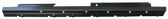 '07-'13 CREW CAB SLIP ON ROCKER PANEL, W/SILLS, PASSENGER'S SIDE