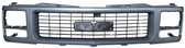 '94-'98 GMC SINGLE HEADLIGHT GRILLE SILVER AND DARK GRAY