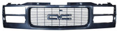 '94-'98 GMC GRILLE FOR COMPOSITE HEADLIGHTS BLACK (PAINT TO MATCH) WITH BLACK TRIM