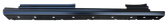 '14-'18  EXTENDED CAB SLIP ON ROCKER PANEL, WITH SILL SECTION, LH