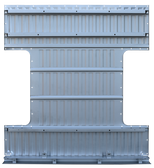 '67-'72 CUSTOM SWB BED FLOOR ASSEMBLY FOR 2" WIDENED WHEEL TUBS 0849-345