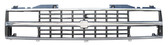 '88-'93 CHROME AND BLACK GRILLE FOR TRUCKS WITH COMPOSITE HEADLIGHTS