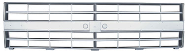 1985-1987 Chevrolet pickup, Suburban and Blazer grille, light argent, with dual headlights with molding holes GM1200140