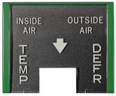 '55-'59 CHEVY TRUCK DELUXE HEATER CONTROL LENS