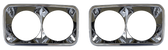 '69-'72 HEADLIGHT BEZEL SET, 2PC 0849-510