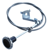 '60-'63 DELUXE AIR VENT CABLE AND KNOB, WITH STAINLESS TRIM, LH