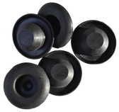 '55-'01 MULTI-FIT 1" DEEP RUBBER FLOOR PLUGS, PKG OF 5PCS