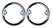 '54-'55 STAINLESS STEEL TAIL LIGHT BEZEL SET, 2PC