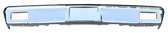 '81-'82 FRONT BUMPER, CHROME, WITH MOLDING HOLES