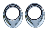 '47-'53 CHROME WIPER TOWER BEZELS, 2PC
