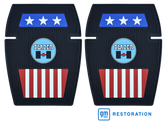 BLAZER AMERICANA FLOOR MATS, 2PC SET