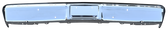 '89-'91 FRONT BUMPER, CHROME,  WITH MOLDING AND BUMPER GUARD HOLES