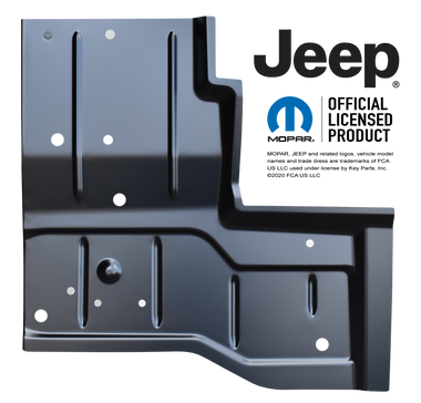 JEEP CJ7 and YJ Wrangler drivers side rear floor pan