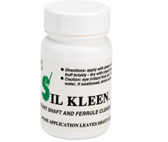 Silkleen is an instant shaft and ferrule cleaner for wood shafts